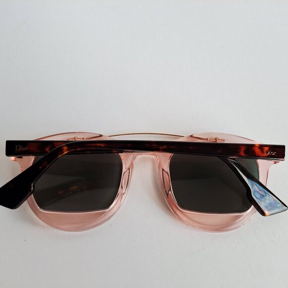 Christian Dior Mania 1 Sunglasses in rose gold and pink with brown lenses - Picture 5 of 16